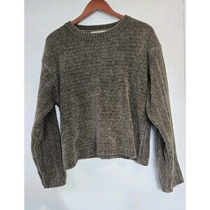 Vintage Orvis Sweater Mens M Green Acrylic Crewneck Outdoor Winter Fisherman